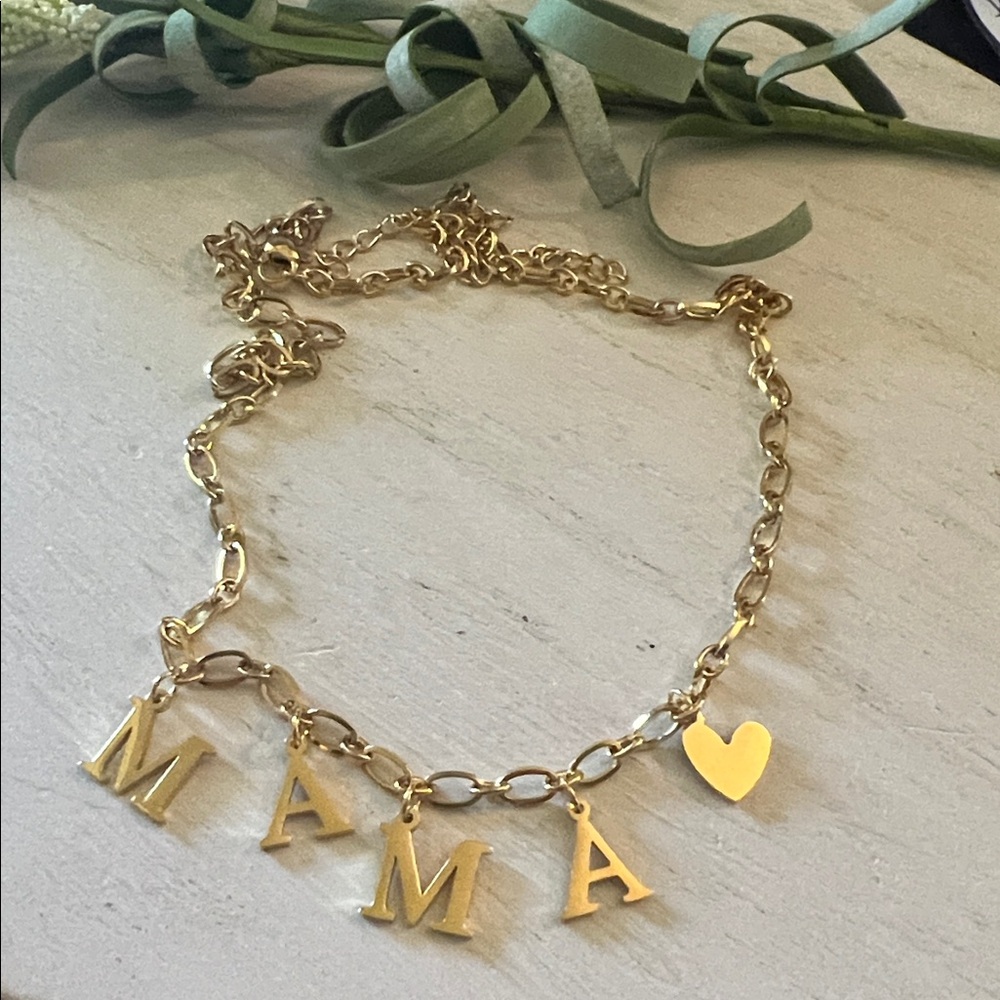 Oak & Ivy boutique “mama” necklace stainless steel